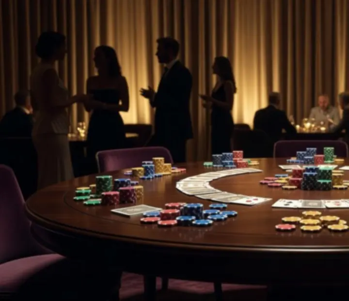 Aperçu éditorial d’une soirée Découvria : table élégante, cartes en décor, lumières tamisées et ambiance conviviale.